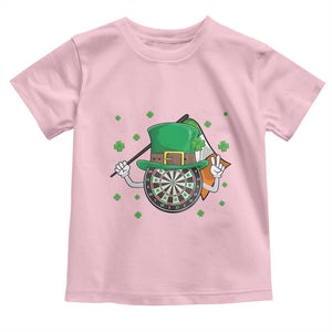 Lucky Darts Board With Irish Flag Toddler T Shirt St Patricks Day Gift TS12 Light Pink Print Your Wear