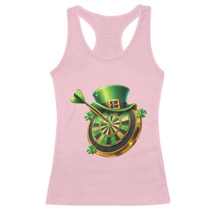 St Patricks Day Irish Darts Board Celebration Gift Racerback Tank Top TS12 Light Pink Print Your Wear