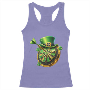 St Patricks Day Irish Darts Board Celebration Gift Racerback Tank Top TS12 Violet Print Your Wear