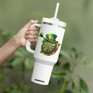 St Patricks Day Irish Darts Board Celebration Gift Tumbler With Handle TS12 Print Your Wear