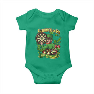 Shamrock On Me Youre Missing Baby Onesie St Patricks Day Darts Player Gift TS12 Irish Green Print Your Wear