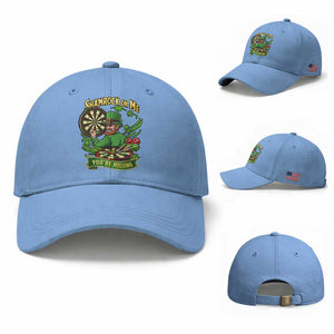 Shamrock On Me Youre Missing Baseball Cap St Patricks Day Darts Player Gift TS12 Baseball Cap Universal Fit Light Blue Print Your Wear