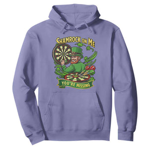 Shamrock On Me Youre Missing Hoodie St Patricks Day Darts Player Gift TS12 Violet Print Your Wear