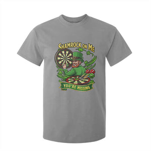 Shamrock On Me Youre Missing T Shirt For Kid St Patricks Day Darts Player Gift TS12 Sport Gray Print Your Wear