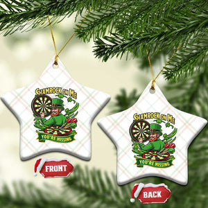 Shamrock On Me Youre Missing Ceramic Ornament St Patricks Day Darts Player Gift TS12 Print Your Wear