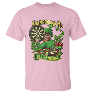 Shamrock On Me Youre Missing T Shirt St Patricks Day Darts Player Gift TS12 Light Pink Print Your Wear