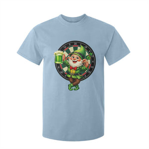 Cheerful Gnome Playing Darts T Shirt For Kid St Patricks Day Gift TS12 Light Blue Print Your Wear