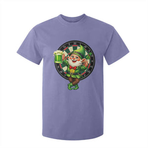 Cheerful Gnome Playing Darts T Shirt For Kid St Patricks Day Gift TS12 Violet Print Your Wear