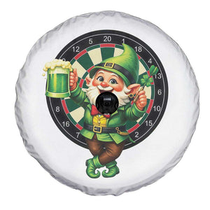 Cheerful Gnome Playing Darts Spare Tire Cover St Patricks Day Gift TS12 Print Your Wear