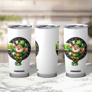 Cheerful Gnome Playing Darts Tumbler Cup St Patricks Day Gift TS12 Print Your Wear