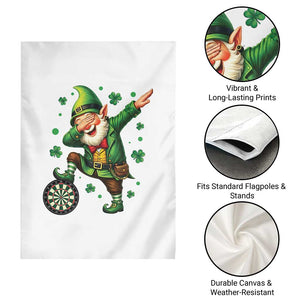 St Patricks Day Cheerful Gnome Dabbing Garden Flag Darts Lover Gift TS12 Print Your Wear