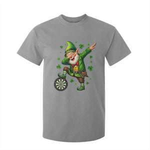 St Patricks Day Cheerful Gnome Dabbing T Shirt For Kid Darts Lover Gift TS12 Sport Gray Print Your Wear
