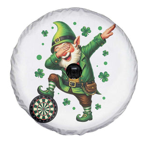 St Patricks Day Cheerful Gnome Dabbing Spare Tire Cover Darts Lover Gift TS12 Print Your Wear