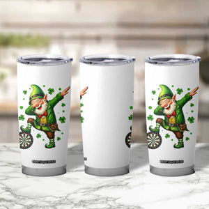 St Patricks Day Cheerful Gnome Dabbing Tumbler Cup Darts Lover Gift TS12 Print Your Wear