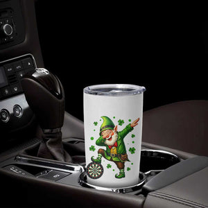 St Patricks Day Cheerful Gnome Dabbing Tumbler Cup Darts Lover Gift TS12 Print Your Wear