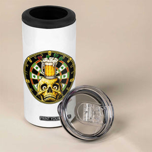 Funny St Patricks Day Skull 4 in 1 Can Cooler Tumbler Darts Player Gift TS12 Print Your Wear