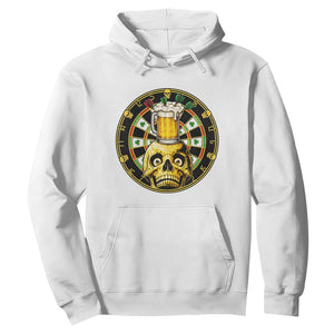 Funny St Patricks Day Skull Hoodie Darts Player Gift TS12 White Print Your Wear