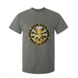 Funny St Patricks Day Skull T Shirt For Kid Darts Player Gift TS12 Military Green Print Your Wear