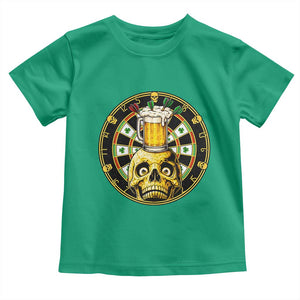 Funny St Patricks Day Skull Toddler T Shirt Darts Player Gift TS12 Irish Green Print Your Wear