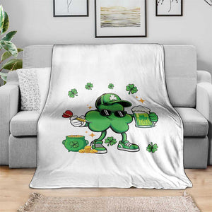 St Patricks Day Shamrock Darts And Beer Lover Gift Throw Blanket TS12 Print Your Wear