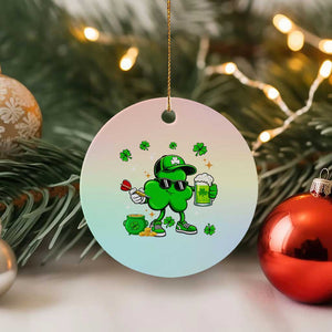 St Patricks Day Shamrock Darts And Beer Lover Gift Ceramic Ornament TS12 1pc Pastel Print Your Wear