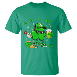 St Patricks Day Shamrock Darts And Beer Lover Gift T Shirt TS12 Irish Green Print Your Wear