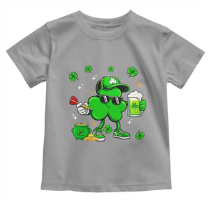St Patricks Day Shamrock Darts And Beer Lover Gift Toddler T Shirt TS12 Sport Gray Print Your Wear