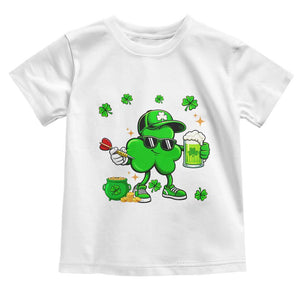 St Patricks Day Shamrock Darts And Beer Lover Gift Toddler T Shirt TS12 White Print Your Wear