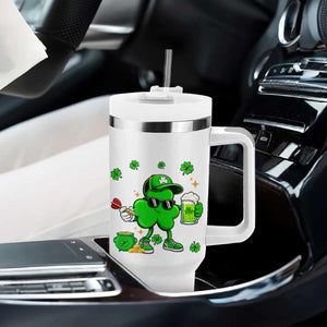 St Patricks Day Shamrock Darts And Beer Lover Gift Tumbler With Handle TS12 Print Your Wear