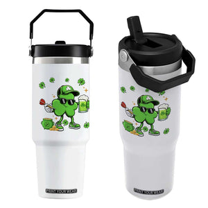 St Patricks Day Shamrock Darts And Beer Lover Gift Flip Straw Tumbler TS12 One Size: 30 oz White Print Your Wear