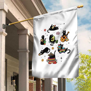 Funny Black Cat Lover Cinco De Mayo Garden Flag Mexican Fiesta Gift TS12 Print Your Wear