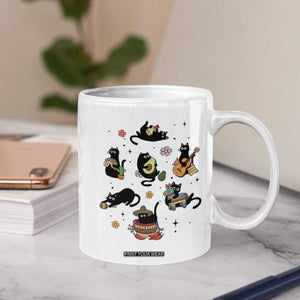 Funny Black Cat Lover Cinco De Mayo Coffee Mug Mexican Fiesta Gift TS12 Print Your Wear