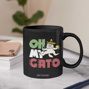 Funny Cinco De Mayo Drunk Cat Coffee Mug Oh My Gato TS12 Print Your Wear