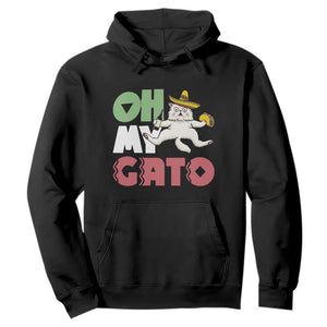 Funny Cinco De Mayo Drunk Cat Hoodie Oh My Gato TS12 Black Print Your Wear