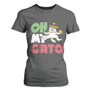 Funny Cinco De Mayo Drunk Cat T Shirt For Women Oh My Gato TS12 Dark Heather Print Your Wear