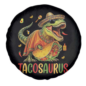 Cinco De Mayo Tacosaurus Spare Tire Cover Funny Dinosaur Taco Lover Gift TS12 Print Your Wear