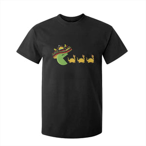 Funny Retro Game Tacosaurus T Shirt For Kid Cinco De Mayo Taco Lover Gift TS12 Black Print Your Wear