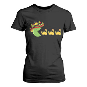 Funny Retro Game Tacosaurus T Shirt For Women Cinco De Mayo Taco Lover Gift TS12 Black Print Your Wear