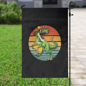 Vintage Dinosaur Taco Lover Garden Flag Cinco De Mayo Gift TS12 Print Your Wear