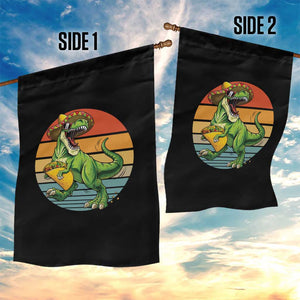 Vintage Dinosaur Taco Lover Garden Flag Cinco De Mayo Gift TS12 Print Your Wear