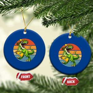 Vintage Dinosaur Taco Lover Ceramic Ornament Cinco De Mayo Gift TS12 1pc Blue Print Your Wear