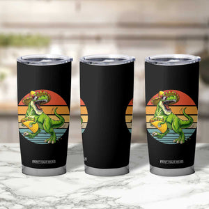 Vintage Dinosaur Taco Lover Tumbler Cup Cinco De Mayo Gift TS12 Print Your Wear