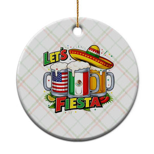 Funny Beer Drinking Cinco De Mayo Party Gift Ceramic Ornament Lets Fiesta TS12 1pc Christmas Plaid Print Your Wear