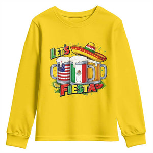 Funny Beer Drinking Cinco De Mayo Party Gift Youth Sweatshirt Lets Fiesta TS12 Daisy Print Your Wear