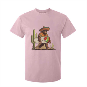 Funny Cinco De Mayo Bigfoot Burrito Lover Gift T Shirt For Kid TS12 Light Pink Print Your Wear