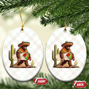 Funny Cinco De Mayo Bigfoot Burrito Lover Gift Ceramic Ornament TS12 Print Your Wear