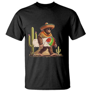 Funny Cinco De Mayo Bigfoot Burrito Lover Gift T Shirt TS12 Black Print Your Wear
