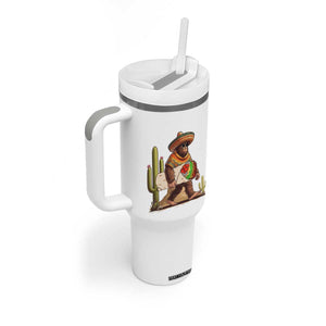 Funny Cinco De Mayo Bigfoot Burrito Lover Gift Tumbler With Handle TS12 Print Your Wear