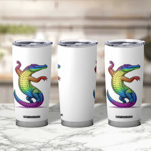 Funny Rainbow Gator LGBTQ Pride Support Tumbler Cup TS12 Print Your Wear