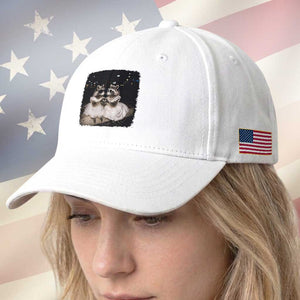 Funny Lesbian Raccoon Engagement Baseball Cap LGBTQ Pride Gift